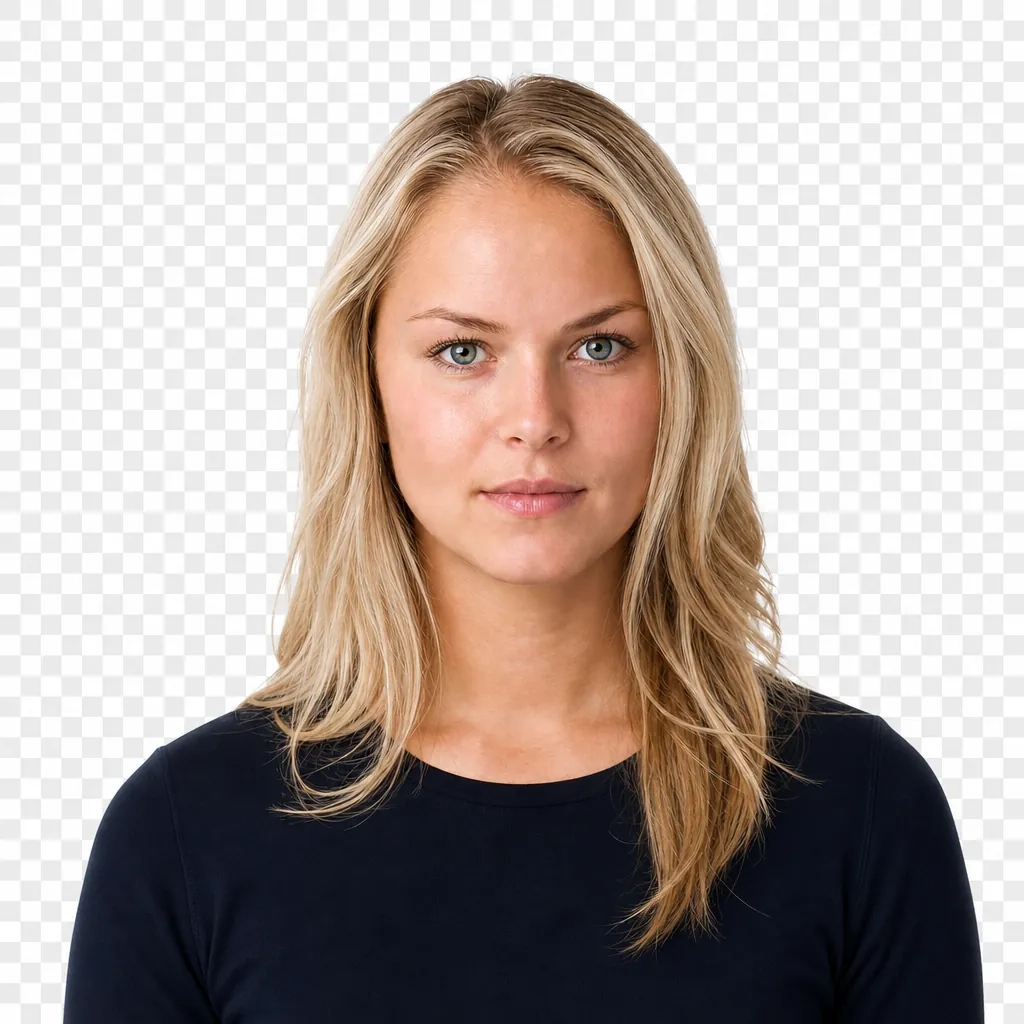 Face being measured against the UK Passport Photo Checker Online spec
